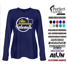 Dari segi rancangan, pdh tidak terlalu jauh berbeda dengan pdl (pakaian dinas lapangan). Kaos Aku Perawat Indonesia Desain Simple Lengan Panjang Shopee Indonesia