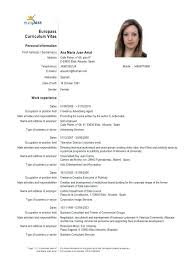 See good cv format examples and templates. Cv Template European Inscriptic Curriculum Vitae Curriculum Vitae Format Curriculum