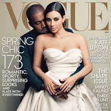 Kim kardashian west / ким кардашьян уэст. Kanye West Kim Kardashian Wirbel Um Vogue Cover Gala De