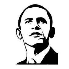 Barack Obama Stencil 2 Black And White Art Drawing Silhouette Art Silhouette Drawing