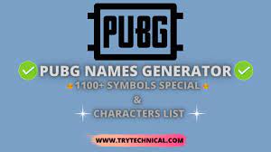 Pubg Names Generator 1100 Symbols Special Characters List 2021