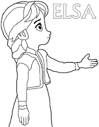 You may also give us several. Little Elsa Coloring Page