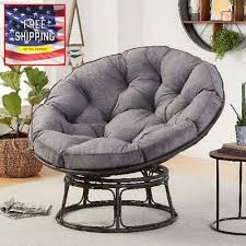 better homes gardens papasan chair with fabric cushion charcoal gray 795891116182 ebay in 2021 papasan chair outdoor papasan chair relaxing chair