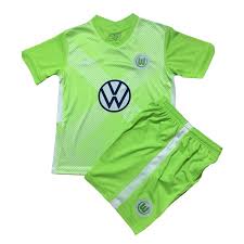 Vfl wolfsburg news and discussion! 2020 2021 Vfl Wolfsburg Home Green Kids Soccer Jersey Kit Shirt Short Buy Kids Youth Jersey Strabanesoccerjerseys Com