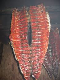 king salmon blanket in smokehouse photo by colleen laraux native american food alaskan food smoked food recipes
