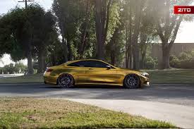 2016 Mercedes Benz S500 Coupe Looks Impressive In Gold Wrap Benzinsider Com A Mercedes Benz Fan Blog Mercedes S Class Mercedes S Class