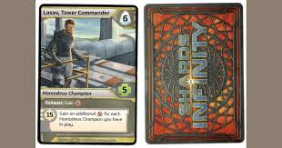 It does not have any plastic existence. Shards Of Infinity Lesav Tower Commander Promo Card Board Game Boardgamegeek