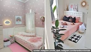 Kesan kalem juga bisa didapat dengan interior lebih netral serta tambahan beberapa elemen warna pink yang dapat mengubah suasana kamar terliaht sedikit feminine. 7 Desain Kamar Anak Perempuan Sederhana Untuk Hunian Minimalis