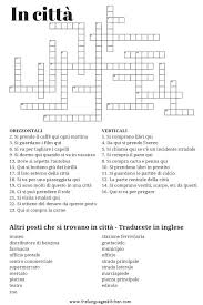 In Citta Learn Some New Italian Vocabulary On The Topic In Town In This Worksheet You Will Fi Italian Language Learning Italian Vocabulary Learning Italian