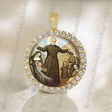 St Anthony of Saint Anna Galvao Medal Catholic Gold Tone Jewelry NEW