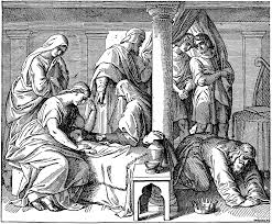 How old was david when he died. David Mourning He Death Of His Child Clipart Etc