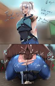 Lesbian Valorant gif - hot girls together