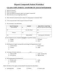 organic compounds ws