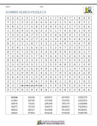 number search worksheets