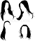 Beautiful Long Hair Vector