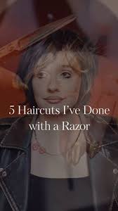 My favorite tool is my little red @jataifeather razor. Whether using it for  an entire haircut, or in finishing details, you won’t catch me without that  guy!, I love finishing these styles with a dry ...