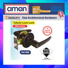 Mengetik semua teks huruf kapital. Aman Matte Black Tubular Lever Lock Entrance Door Lock Knob Set 2841mb Kunci Tombol Pintu Hitam T W Hardware Shopee Malaysia