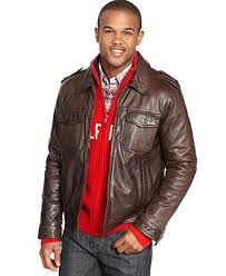 Tommy Hilfiger Jacket Vintage Leather Moto Jacket Coats Jackets Men Macy S Vintage Leather Moto Jacket Leather Jacket Style Tommy Hilfiger Jackets