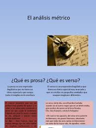 Presentacion El Analisis Metrico Ppt97 Pdf Metro Poesia Poetica