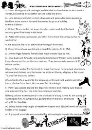 Crime Vocabulary Interactive And Downloadable Worksheet You Can Do The Exercises Online Or Download The Work Worksheets Worksheet Template Geometry Worksheets