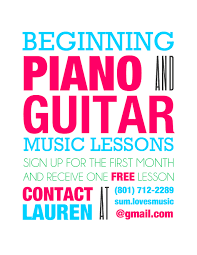 How to get more piano students. Music Lesson Ads Lo Lo