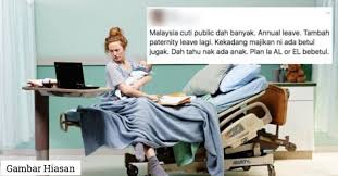 Cuti bersalin untuk suami hanya selama 3 hari dan ada juga hanya dari khabar angin. Dah Tahu Nak Ada Anak Kan Didakwa Tak Setuju Wujudnya Cuti Bersalin Untuk Suami Lelaki Ini Dikecam Netizen