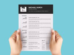A curriculum vitae or cv is a summary of education, employment, publications download a curriculum vitae template for microsoft word® and google docs. Free Black And White Photo Cv Resume Template In Microsoft Word Doc Creativebooster