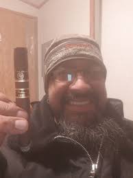 Enjoying a beautiful White Label Rocky Patel. Enjoying with Mr.Cesar  himself. Just stunning I should say!