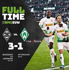Can werder bremen complete the job in the german bundesliga against borussia monchengladbach team? B Monchengladbach 3 1 Werder Bremen Gesamtes Highlight Video Bundesliga