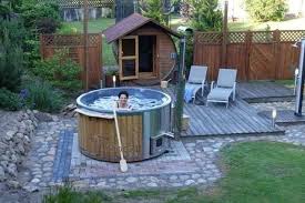 Badefass Gfk Thermoholz Mit Integriertem Ofen Wellness Royal Wolfhard Steinhorst Deutschland 2 Badefass Badebottich Aussensauna