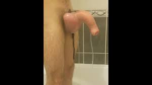 Inflating my dick like a baloon - in the shower ( scrotum air inflation )
