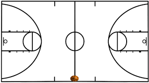 Free Basketball Court Clipart Black And White Download Free