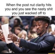 When The Post Nut Clarity Hits You And You See The Nasty Shit You Just Wacked Off To Ff