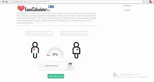 Setiap pasangan wanita dan pria hanya perlu memasukkan nama, kemudian perhitungan akan dihitung dengan membutuhkan satu menit saja. Kalkulator Cinta Palsu Cara Golden