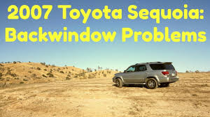 Locking and unlocking power door lock switch push the switch. Toyota Sequoia Back Window Problem Youtube
