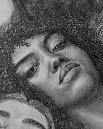 The last one of the Domestic Bliss series🌿 Unlike other digital pieces,  this one was done with graphite and acrylic