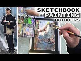 I Go Over What Is Plein Air Painting 10 Plein Air Painting Tips And The Plein Air Equipment You Need Best Sketch Book Plein Air Paintings Travel Sketchbook