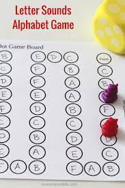 Feel free to make appropriately grotesque choking sounds if they continually ask for letters that don't appear in the word. Printable Letter Sounds Alphabet Board Game Letter Sounds Alphabet Games Alphabet Preschool