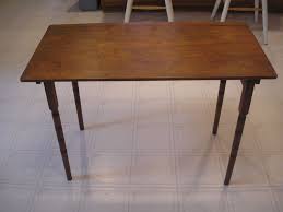 Vintage Wood Folding Sewing Table With Built In Tape Measure Tailor Ruler Great Sewing Table Folding Sewing Table Vintage Wood