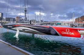 The ac75 is a new breed of cup boat and it is powered by a new breed of sailor. America S Cup Team Nz Reveal Their New Boat Wordlesstech Americas Cup Yachts Americas Cup Boat