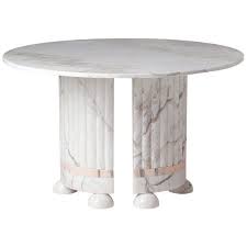 White And Pink Marble Dining Table By Dooq In 2020 Dining Table Marble Marble Dining Dining Table