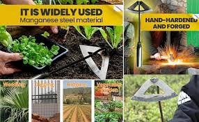 Use a rototiller to loosen the soil. Amazon Com All Steel Hardened Hollow Hoe Durable Edge Tool Garden Edger Weeder Hand Shovel Weed Puller Accessories For Backyard Weeding Loosening Planting With Quenching Forging Process Manganese Steel Garden