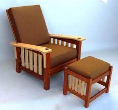 Mahogany And Maple Morris Chair Chair Stickley Furniture