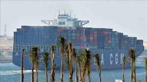 The container ship, which sails the suez canal, which separates the continent of africa from the middle east and asia, is one of the busiest trade routes in the world, handling about 12. Zlk6agys8 Jism