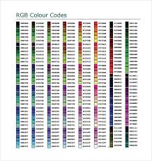 Free 7 Sample Html Color Code Chart Templates In Free