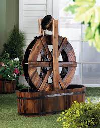 Maybe you would like to learn more about one of these? Spinning Water Mill Fountain Decorative Rustic Wooden Spinning Wheel Water Fountain This Wooden Outdoor Ele Garden Water Fountains Fountain Design Water Mill