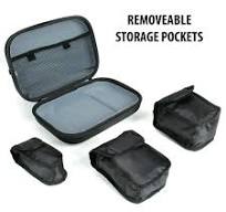 USA Gear Massage Carrying Case - Shockproof, Waterproof Hard Shell Exterior  - Black
