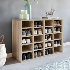 Kunststoff schuhregal organizer platzsparende lagerung wandregal falten weiß. Wohnling Schuhregal Diego Sonoma Eiche 91 X 67 X 33 Cm Ablage Hoch Design Schuhstander