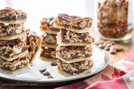 I'm not sure if i've mentioned my love affair with pecans before. Chocolate Pecan Pie Bars Saving Room For Dessert
