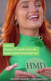 So stelle ich mich bei Heidi Klum vor